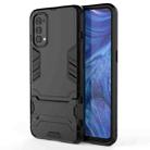 For OPPO Reno4 PC + TPU Shockproof Protective Case with Invisible Holder(Black) - 2