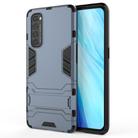 For OPPO Reno4 Pro PC + TPU Shockproof Protective Case with Invisible Holder(Navy Blue) - 2