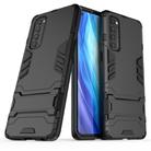 For OPPO Reno4 Pro PC + TPU Shockproof Protective Case with Invisible Holder(Black) - 1