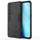 For OPPO Reno4 Pro PC + TPU Shockproof Protective Case with Invisible Holder(Black) - 2
