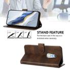 For Fujitsu Arrows Be4 F-41A Line Splicing Buckle Retro Leather Phone Case(Brown) - 3