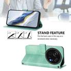 For Sharp Aquos R9 Pro Line Splicing Buckle Retro Leather Phone Case(Mint) - 3
