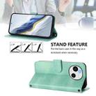 For Sharp Aquos Sense9 Line Splicing Buckle Retro Leather Phone Case(Mint) - 3