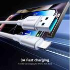 JOYROOM S-A28 Flash Series 60W 480Mbps Fast Charging Data Cable, USB to 8 Pin Cable, Length: 1m(White) - 2