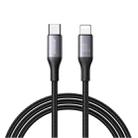 JOYROOM S-A28 Flash Series 60W 480Mbps Fast Charging Data Cable, Type-C to 8 Pin Cable, Length: 2m(Black) - 1