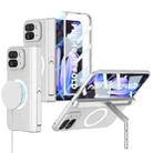 For Google Pixel 10 Pro Fold GKK Integrated MagSafe Magnetic Full Coverage Flip Phone Case(Silver) - 1