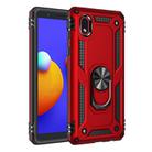 For Samsung Galaxy A01 Core Shockproof TPU + PC Protective Case with 360 Degree Rotating Holder(Red) - 1