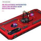 For Motorola Moto G8 Power Lite Shockproof TPU + PC Protective Case with 360 Degree Rotating Holder(Red) - 3