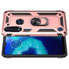 For Motorola Moto G8 Power Lite Shockproof TPU + PC Protective Case with 360 Degree Rotating Holder(Rose Gold) - 2