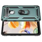 For LG K61 Shockproof TPU + PC Protective Case with 360 Degree Rotating Holder(Green) - 2