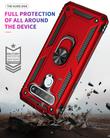 For LG K61 Shockproof TPU + PC Protective Case with 360 Degree Rotating Holder(Red) - 2
