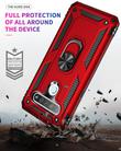 For LG K61 Shockproof TPU + PC Protective Case with 360 Degree Rotating Holder(Silver) - 3