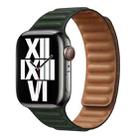 For Apple Watch Ultra 49mm&Watch Ultra 2 49mm / Series 9&8&7 45mm / SE 3&SE 2&6&SE&5&4 44mm / 3&2&1 42mm Leather Watch Band (Cedar Green) - 1