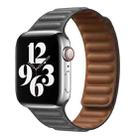 For Apple Watch Ultra 49mm&Watch Ultra 2 49mm / Series 9&8&7 45mm / SE 3&SE 2&6&SE&5&4 44mm / 3&2&1 42mm Leather Watch Band (Grey) - 1
