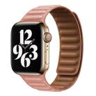 For Apple Watch Ultra 49mm&Watch Ultra 2 49mm / Series 9&8&7 45mm / SE 3&SE 2&6&SE&5&4 44mm / 3&2&1 42mm Leather Watch Band (Rose Pink) - 1