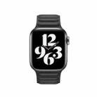 For Apple Watch Series 9&8&7 41mm / SE 3&SE 2&6&SE&5&4 40mm / 3&2&1 38mm Leather Watch Band(Black) - 3