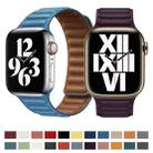 For Apple Watch Series 9&8&7 41mm / SE 3&SE 2&6&SE&5&4 40mm / 3&2&1 38mm Leather Watch Band(Black) - 5
