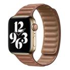 For Apple Watch Series 9&8&7 41mm / SE 3&SE 2&6&SE&5&4 40mm / 3&2&1 38mm Leather Watch Band(Brown) - 1