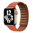 For Apple Watch Series 9&8&7 41mm / SE 3&SE 2&6&SE&5&4 40mm / 3&2&1 38mm Leather Watch Band (Rose Jaipur) - 1