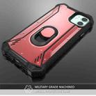 For iPhone 12 / 12 Pro Shockproof Metal + TPU + PC Combination Case with Ring Holder(Red) - 7