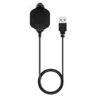 For Garmin Forerunner 920XT xDfind USB-A Port Smart Watch Charging Cable with Cradle Charger(Black) - 1