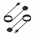 For Fitbit Versa 4 xDfind USB-A Port Watch Magnetic Charging Cable, Length: 1m(Black) - 3