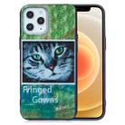 For iPhone 12 mini Painted Pattern Soft TPU Case(Cat) - 1