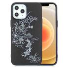 For iPhone 12 mini Painted Pattern Soft TPU Case(Lotus Pond) - 1