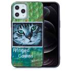 For iPhone 12 / 12 Pro Painted Pattern Soft TPU Case(Cat) - 1