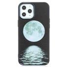 For iPhone 12 / 12 Pro Painted Pattern Soft TPU Case(Moon) - 2