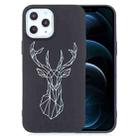 For iPhone 12 Pro Max Painted Pattern Soft TPU Case(Elk) - 1