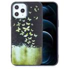 For iPhone 12 Pro Max Painted Pattern Soft TPU Case(Gold Butterflies) - 1