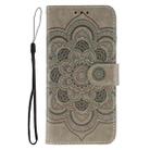 For HMD Pulse Pro Sun Mandala Embossing Pattern Phone Leather Case(Grey) - 2