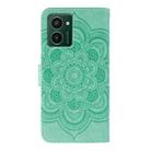 For HMD Pulse Pro Sun Mandala Embossing Pattern Phone Leather Case(Green) - 3