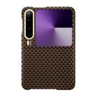 For Huawei Pura X Metal Frame Nanofiber MagSafe Magnetic Phone Case(Gold) - 1