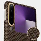 For Huawei Pura X Metal Frame Nanofiber MagSafe Magnetic Phone Case(Gold) - 3