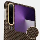 For Huawei Pura X Metal Frame Nanofiber MagSafe Magnetic Phone Case(Blue) - 3