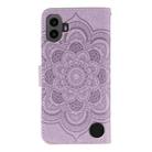 For Nothing CMF Phone 1 Sun Mandala Embossing Pattern Phone Leather Case(Purple) - 3