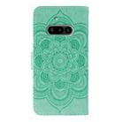 For Nothing Phone 3a Sun Mandala Embossing Pattern Phone Leather Case(Green) - 3