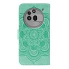 For Nothing Phone 3a Pro Sun Mandala Embossing Pattern Phone Leather Case(Green) - 3