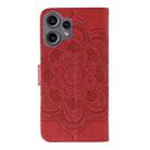 For Nothing CMF Phone 2 Pro Sun Mandala Embossing Pattern Phone Leather Case(Red) - 3