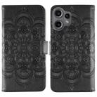 For Nothing CMF Phone 2 Pro Sun Mandala Embossing Pattern Phone Leather Case(Black) - 1
