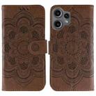 For Nothing CMF Phone 2 Pro Sun Mandala Embossing Pattern Phone Leather Case(Brown) - 1