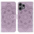 For Nothing CMF Phone 2 Pro Sun Mandala Embossing Pattern Phone Leather Case(Purple) - 1