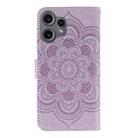 For Nothing CMF Phone 2 Pro Sun Mandala Embossing Pattern Phone Leather Case(Purple) - 3