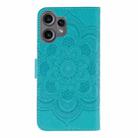 For Nothing CMF Phone 2 Pro Sun Mandala Embossing Pattern Phone Leather Case(Blue) - 3