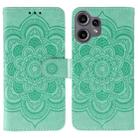 For Nothing CMF Phone 2 Pro Sun Mandala Embossing Pattern Phone Leather Case(Green) - 1