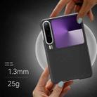 For Huawei Pura X Metal Frame Nanofiber MagSafe Magnetic Phone Case(Black) - 3
