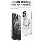 For iPhone 16 Pro Gear 360 Rotation MagSafe Holder Phone Case(Transparent) - 3