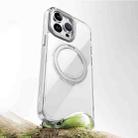 For iPhone 14 Pro Gear 360 Rotation MagSafe Holder Phone Case(Transparent) - 2